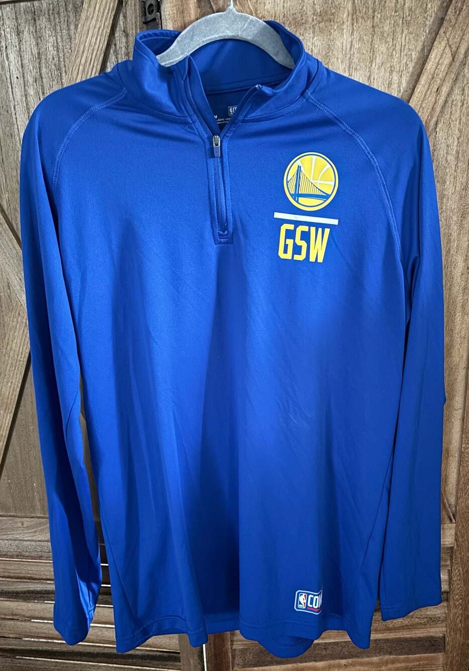 Under Armour NBA Combine Golden State Warriors HeatGear 1/4 Zip Pullover - Blue